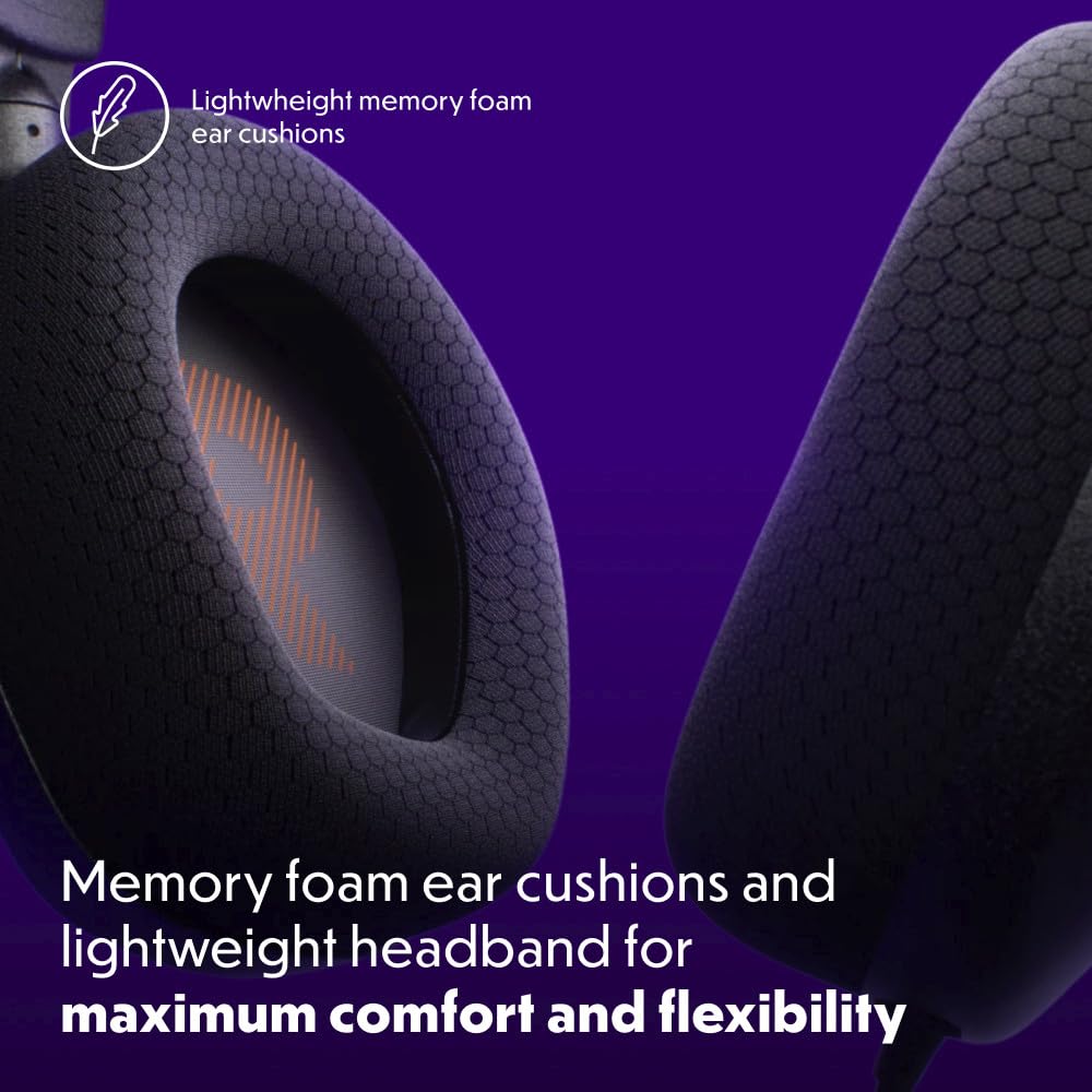 JBL Quantum 100M2 - Wired Over-Ear Gaming Headset with omnidirectional, Detachable mic with Mute Option and Fabric-Covered Memory Foam Ear Cushions…