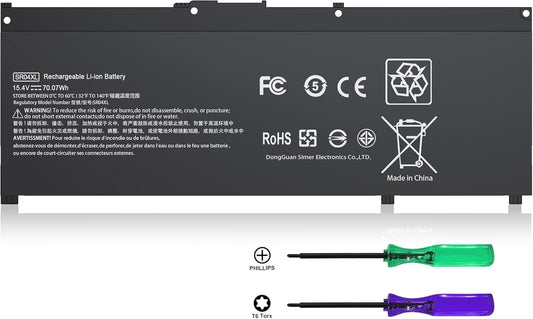 SR04XL SR03XL Battery Compatible With HP Omen 15-CE0XX 15-DC0XX Series 15-CE015DX 15-DC0003LA 15-DC0051NR Pavilion 15-CB0XX 15-CX0XX 15-CB041NR
