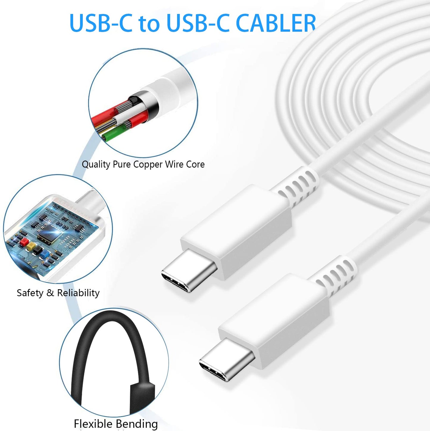 45W USB Type C Super Fast Charging Wall Charger for Samsung Galaxy S26 Ultra/S26/S26+/S25 Ultra/S25/24 Ultra/S24/S23 Ultra/S22 Ultra with 6Ft USB-C