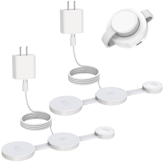 Magnetic Wireless Charging Station 3in1 Fast iPhone Charging Pad Foldable Travel MagSafe Charger Station Dock Apple Mag-Safe Charger for iPhone 17 Pro