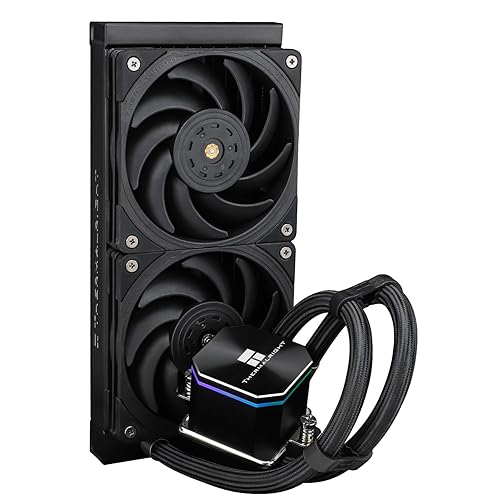 Thermalright Frozen Edge 240 Black CPU Water Cooler with PWM Fans, Pump Speed is 3300RPM,S-FDB Bearing, for AMD AM4/AM5,Intel