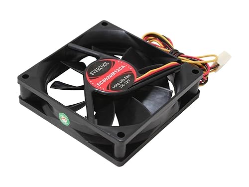 Evercool 80mm X 20mm Dc Fan, 2500 RPM Ec8020m12ca