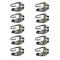 bnafes 3.5mm Stereo 3-Pole (3-Pin) TRS Plug Jack Socket Adapter Connectors Use for Microphone Jack, Earphone Plug, Audio Video AV PC - 10 Pack