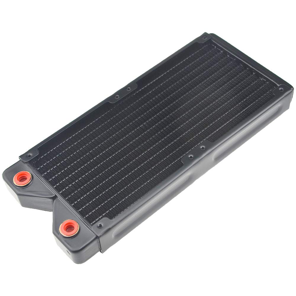 BXQINLENX 240 Pure Copper 12 Pipe Heat Exchanger Radiator for Computer PC CPU CO2 Laser Water Cool System