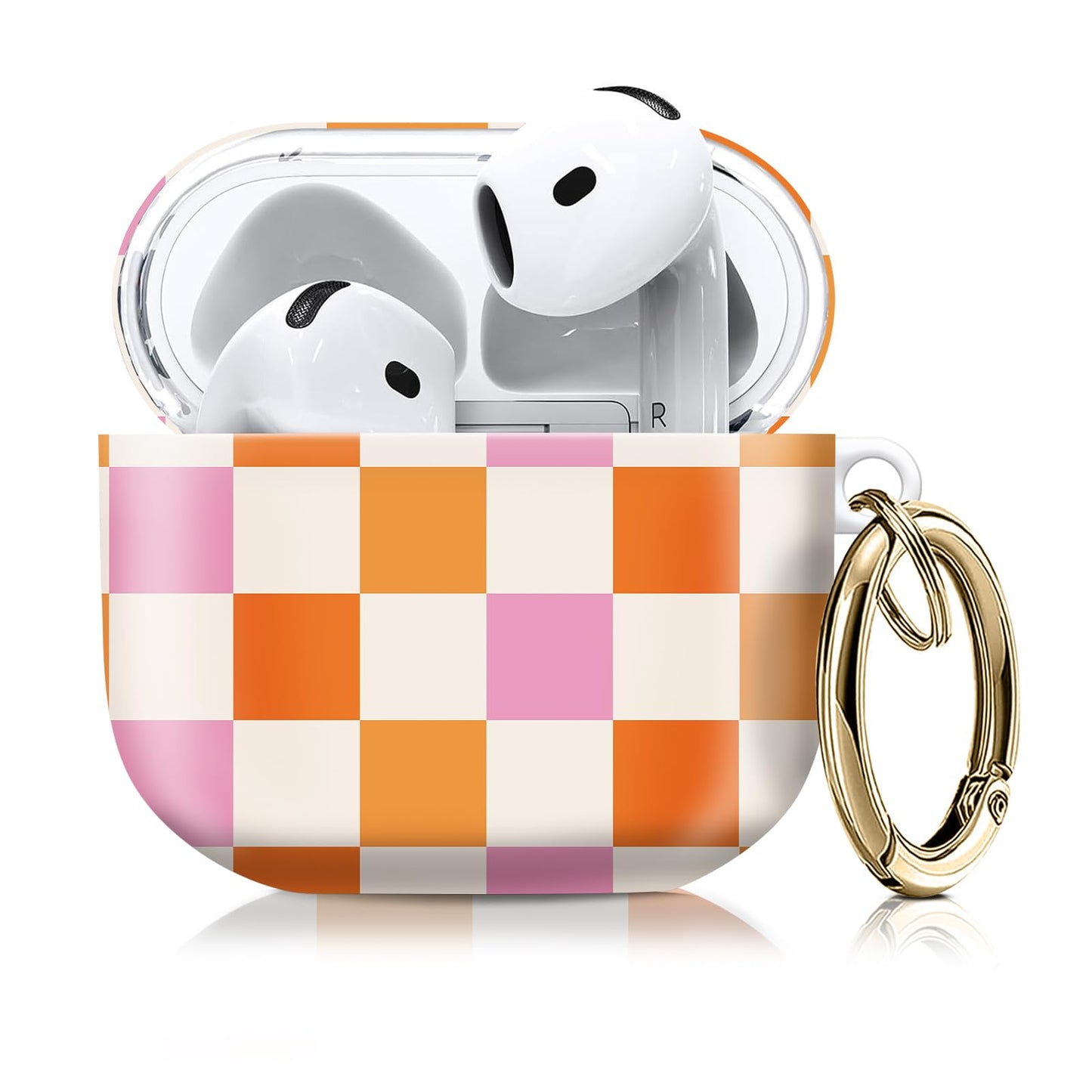 Compatible with AirPod 4th Gen Case with Keychain, Shockproof Protective Cover for Wireless Earbuds - Lightweight & Durable Design for Women Men Girl