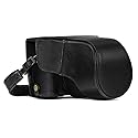 MegaGear MG981 Ever Ready Leather Camera Case and Strap for Fujifilm X-T30, X-T20, X-T10 (16-50mm / 18-55mm Lenses) - Black