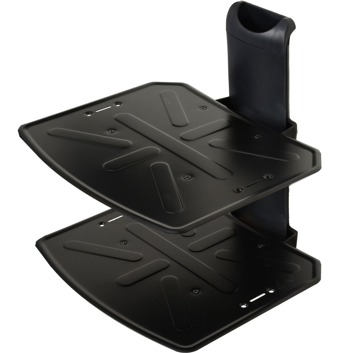 VideoSecu 2 Shelf Component Wall Mount Bracket for DVD/DVR/VCR/Cable Box/DDS Box/Blu-Ray/Game Station/Receiver MDVD04B WP6