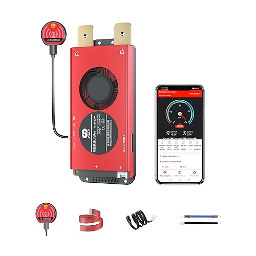 DALY BMS 12V 4S 200A LiFePO4 - Smart Bluetooth Battery Protection Board for 12 Volt Lithium Battery Pack RV Campers Boating Overlanding Home Energy