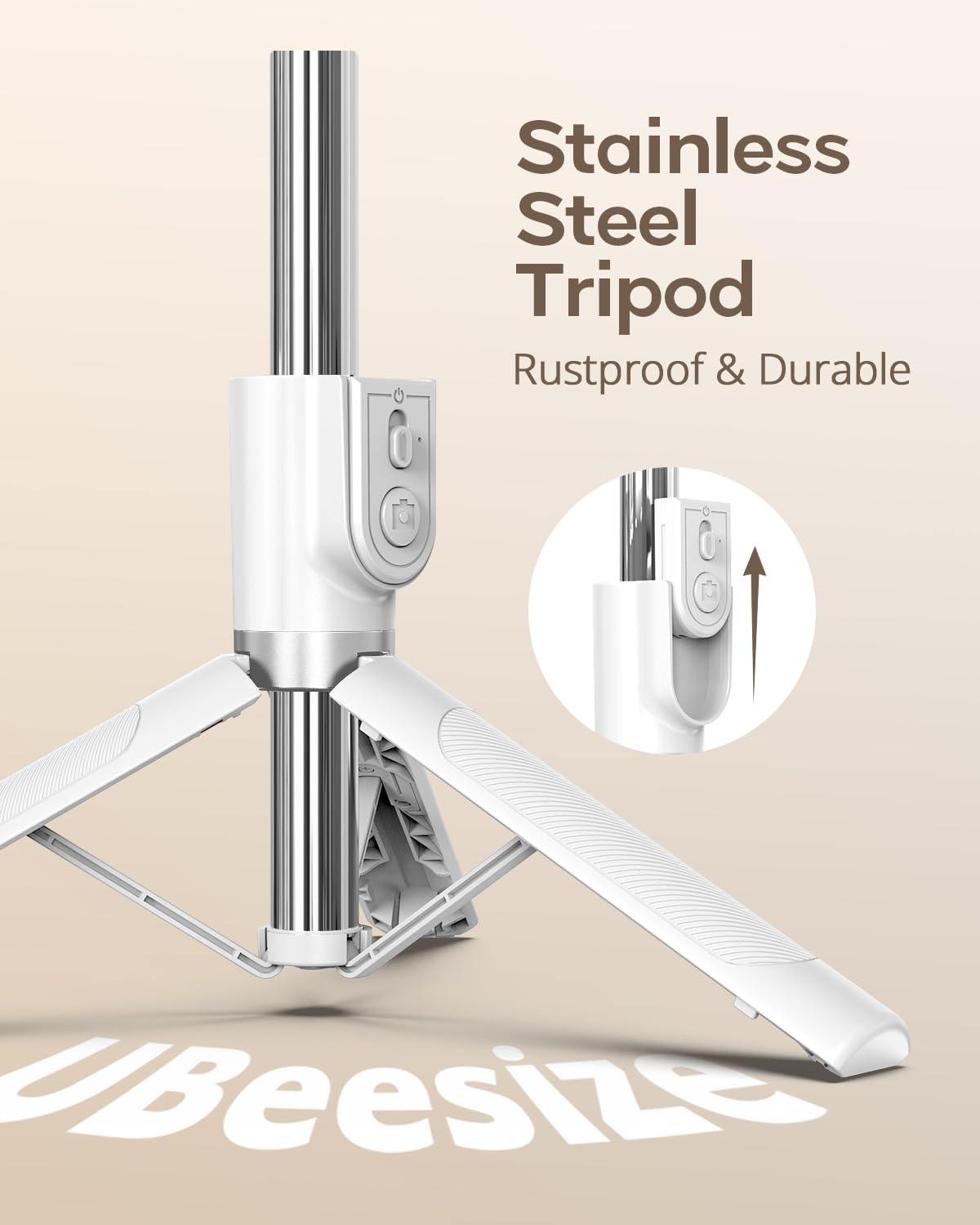 UBeesize Selfie Stick Tripod for iPhone and Android, 52'' Extendable Phone Tripod Stand with Remote, Portable Selfie Sticks with Phone Holder