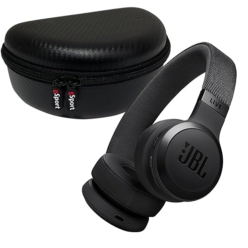 JBL Live 670NC Wireless On Ear Noise Cancelling Headphone Bundle with gSport Case (Black)