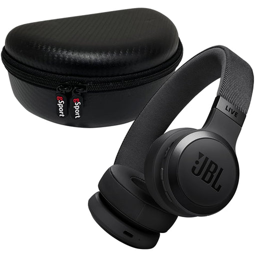JBL Live 670NC Wireless On Ear Noise Cancelling Headphone Bundle with gSport Case (Black)