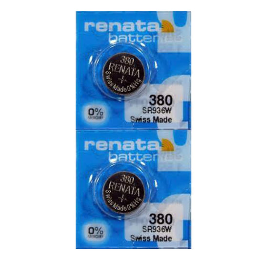 Renata 380 SR936W Batteries - 1.55V Silver Oxide 380 Watch Battery (2 Count)