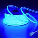 BENLUN AC 110V COB LED Strip Lights Outdoor Waterproof 65.6ft, Blue Super Bright 200W LED Rope Light, IP65 Flexible Cuttable, for Bedroom Garden