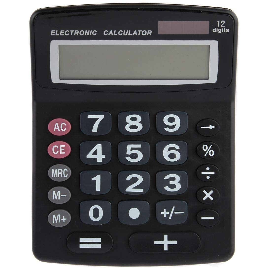 Lily' Home Jumbo 12 Digit with Solar Power, Large LCD Display - Desktop Calculator, Dual Power, Large Button Design, Battery Operation, Easy-to-Read