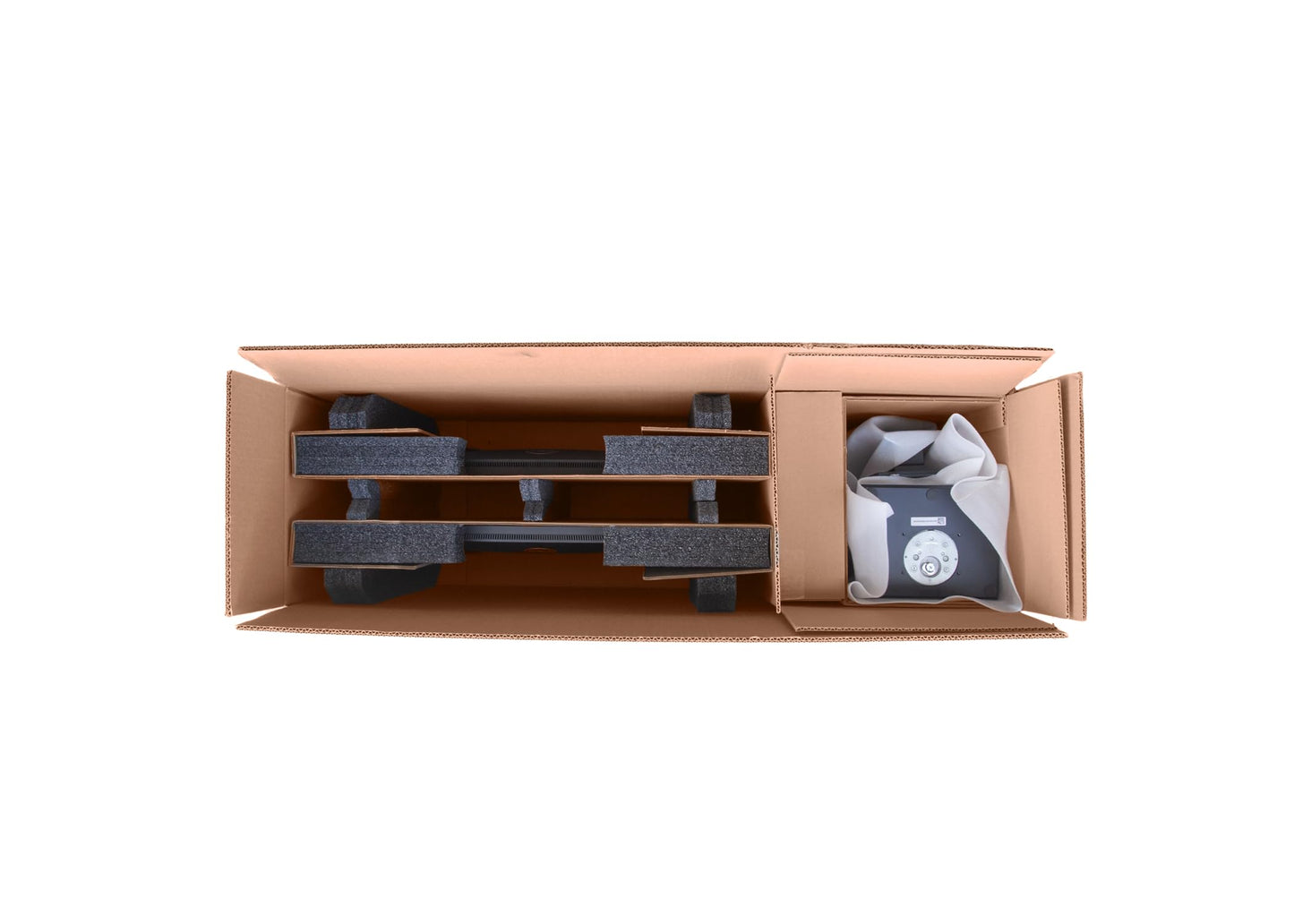 Universal 23" - 27" Dual Monitor and Laptop Shipping Box, Secure and Protective All-In-One Computer Monitor and Laptop Shipping Box, EPE USA