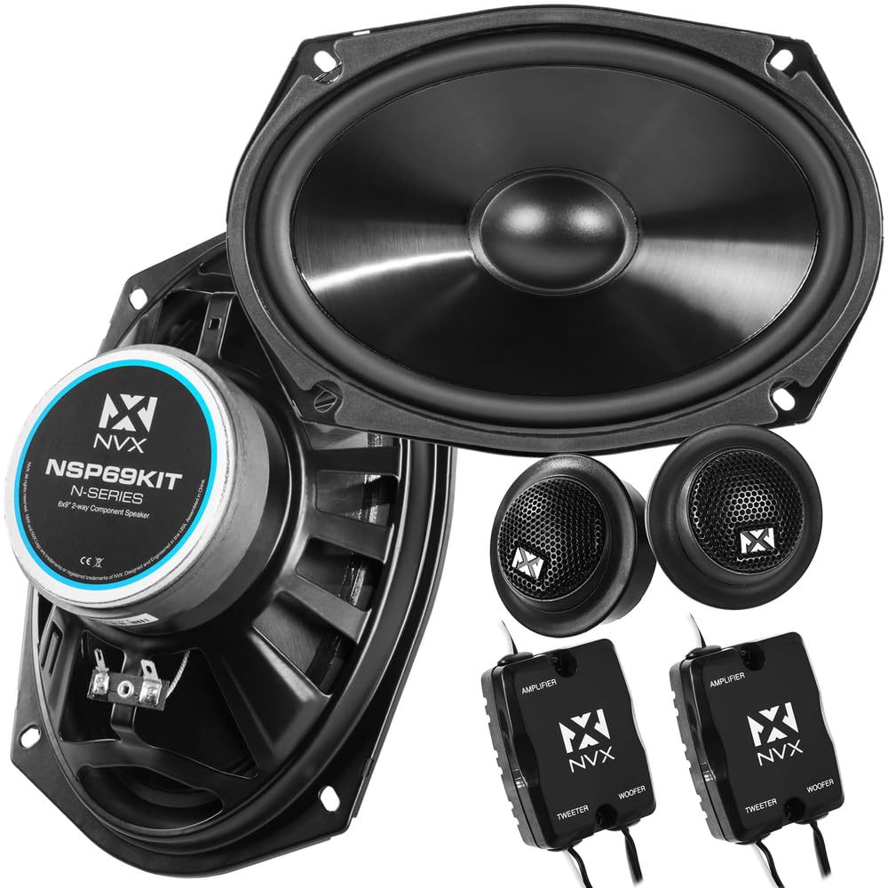 NVX® NSP69KIT 6x9 Car Speaker 2-Way Component System (Pair)