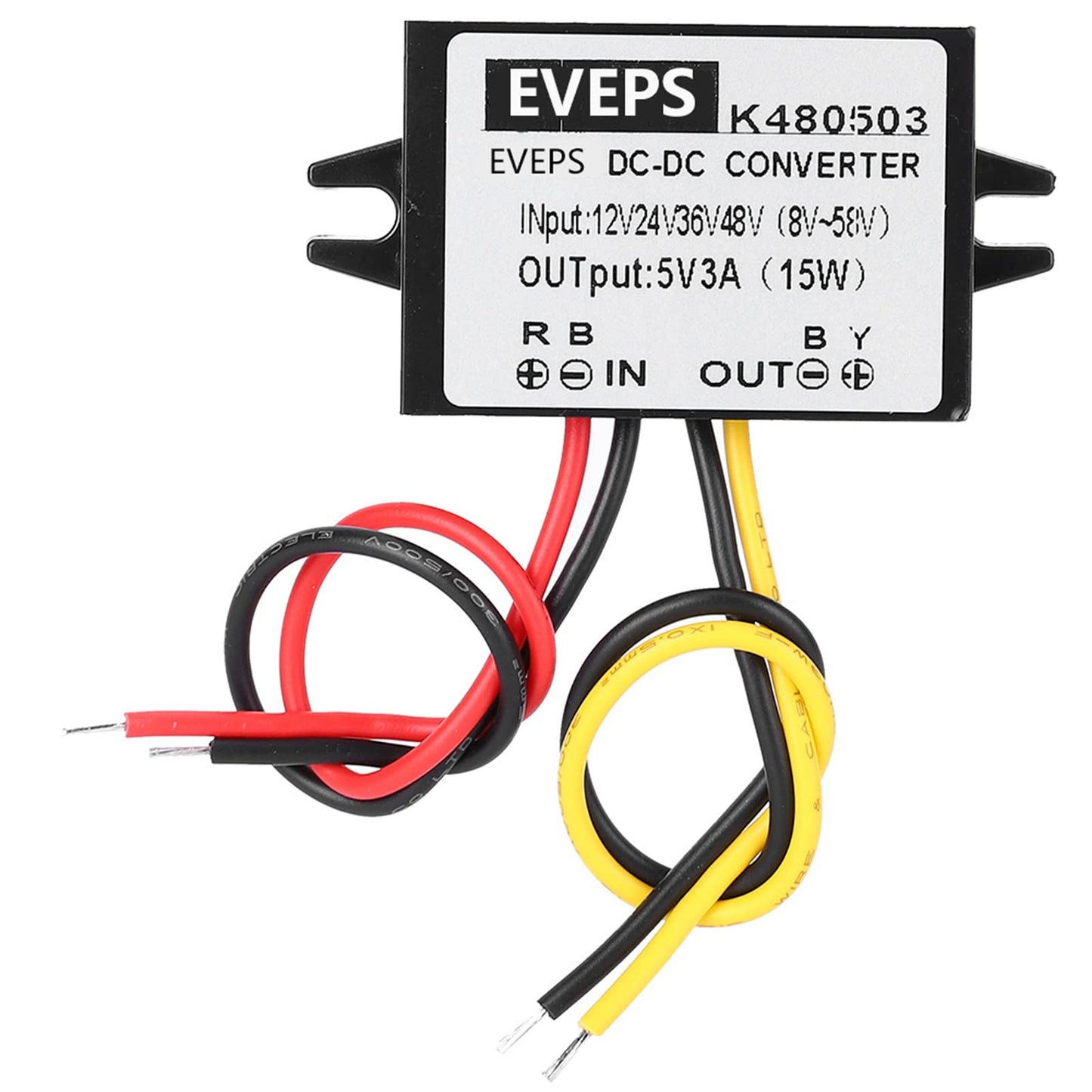 DC-DC 12V/24V/36V/48V to 5V 3A Step Down Power Supply Module