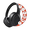 HyperGear Headphones Wireless - Black Active Noise Cancelling Headphones Over Ear Bluetooth HD Audio Deep Bass Dual Noise Canceling Mics ANC Gym…