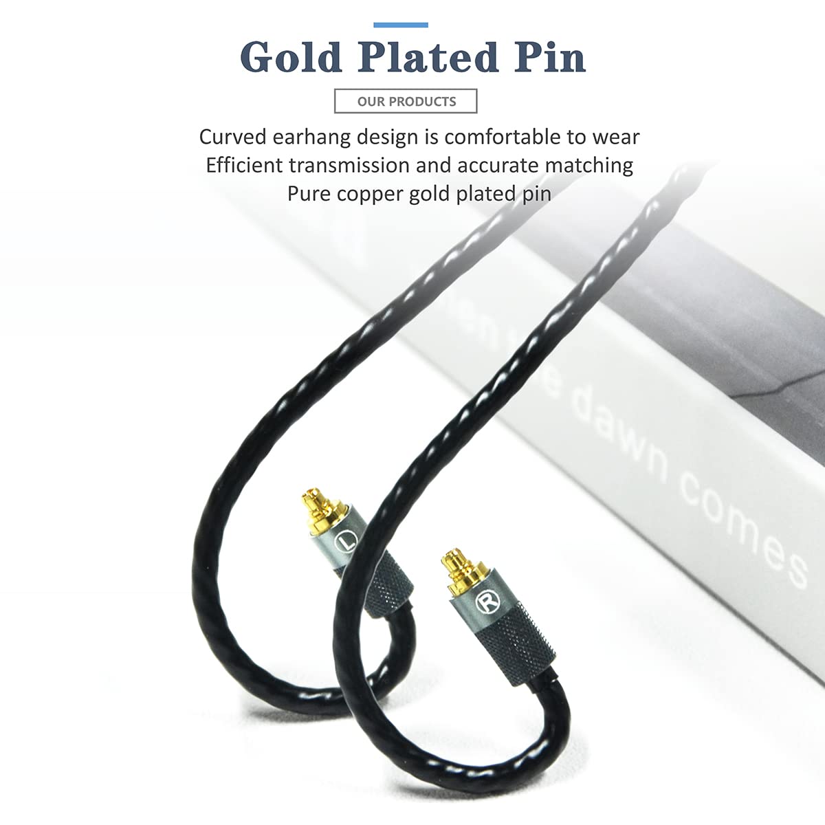 GUCraftsman 6N Single Crystal Copper Upgrade Earphone Cable 2.5mm/3.5mm/4.4mm Earphone Upgrade Cable for Sennheiser IE200 IE300 IE600 IE900 (4.4mm…