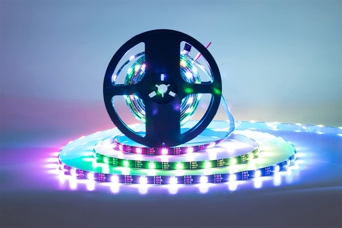 SVFISHKK WS2812B LED Strip SMD 5050 Individually Addressable 30Pixels/m RGB Strip Full Color LED Strip Waterproof DC5V (16.4FT 150led Waterproof IP65