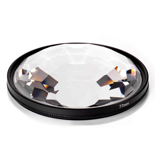 Explopur 77mm Kaleidoscope Prism Camera Glass Filter Variable Number of Subjects SLR Photography Accessories