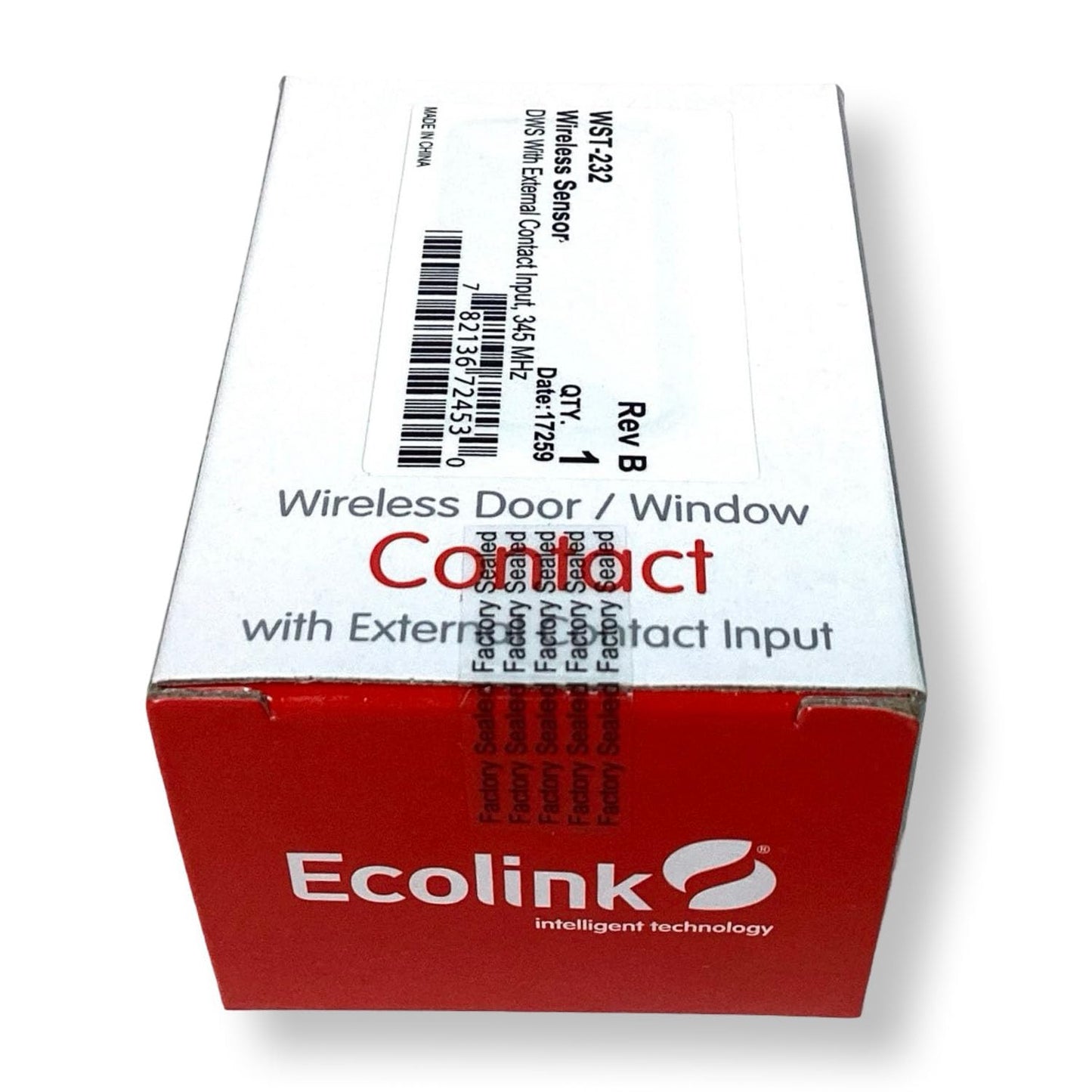 Ecolink WST-232 Wireless Door Window Sensor with External Input, Honeywell 2GIG 345MHz Compatible