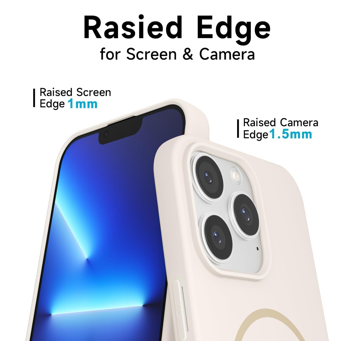 LoeoeL Magnetic Phone Case for iPhone 13 Pro Max Case Silicone Compatible with MagSafe, Cute Slim Thin Mag Safe Phone Cover for Women, Girly Aesthetic