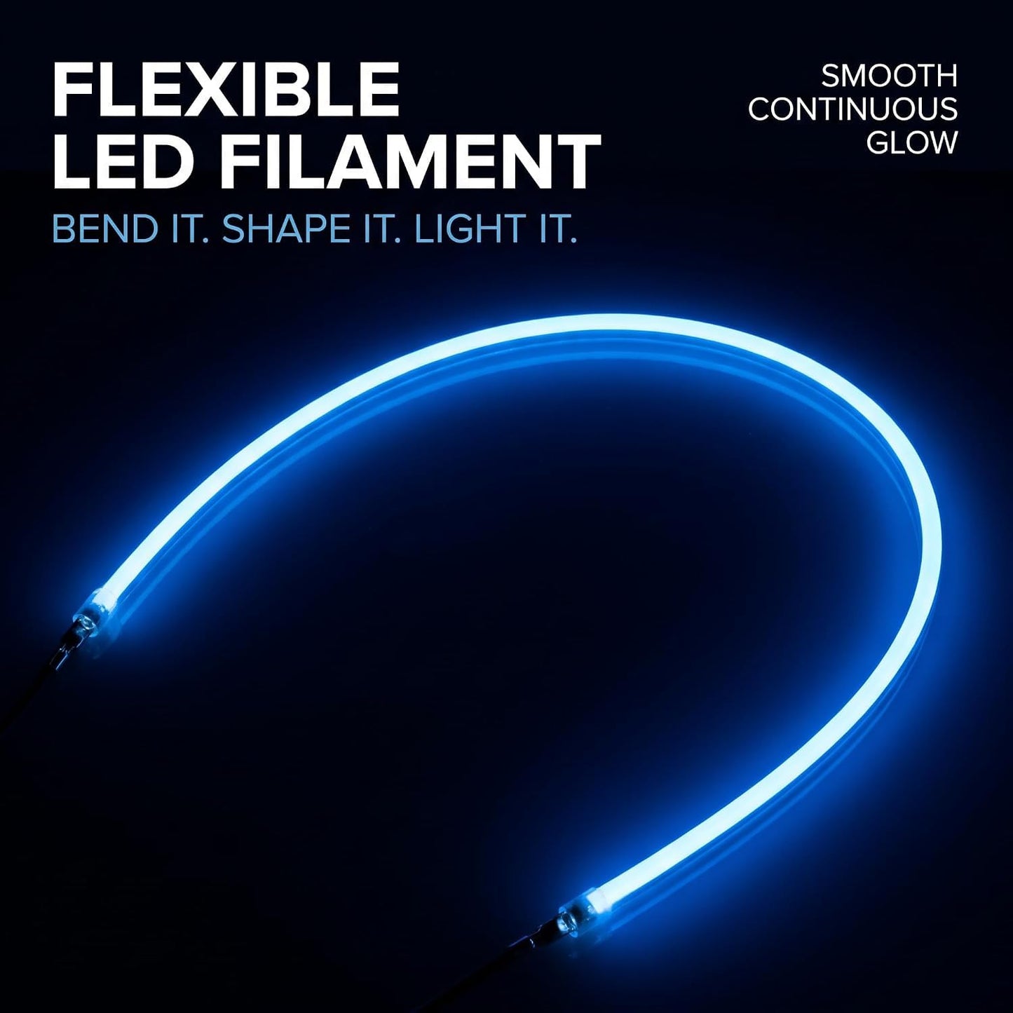 SquarezhenBo 3V 130mm Flexible Filament,2200K LED Filament Edison Bulb LED Bead Diodes Light Accessories,Edison Bulb Light Accessories Flexible