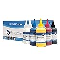 WIPRIME DTF Ink Premium 6 x 250 ml Heat Transfer Ink kit for Conversion Refill for Print Head L1800, R2400, L800, 1430, P400, P800, R2000, XP-15000