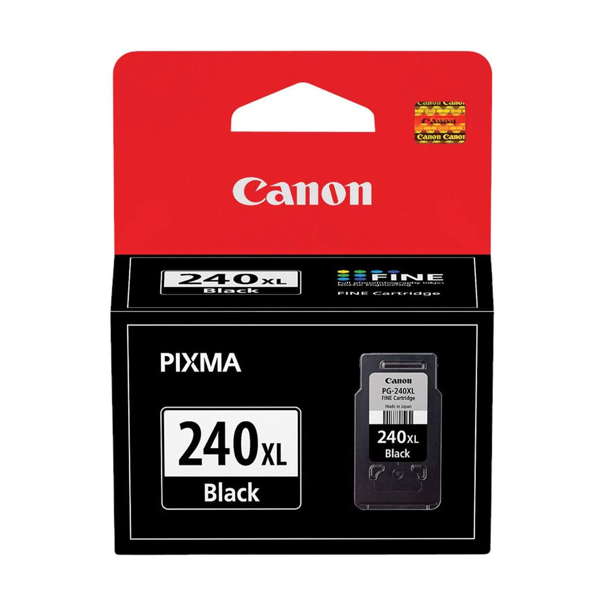 Canon 4 Pack PG-240XL Black Ink Cartridge for Select PIXMA MG, MX, TS Series Printers - 11 ml