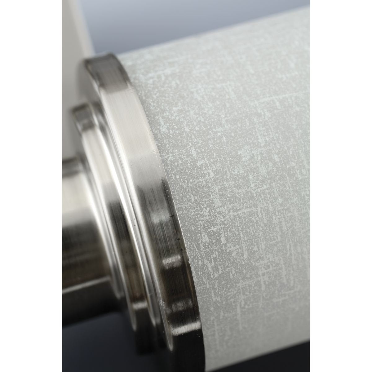 Progress Lighting Alexa Collection 2-Light Etched Linen with Clear Edge Glass Modern Bath Vanity Light Brushed Nickel