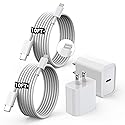 [Apple MFi Certified]10FT Fast iPhone Charger,Extra Long Apple Charger Fast Charging 2Pack USB C Charger Block Plug + 10Foot Lightning Cable Cord…