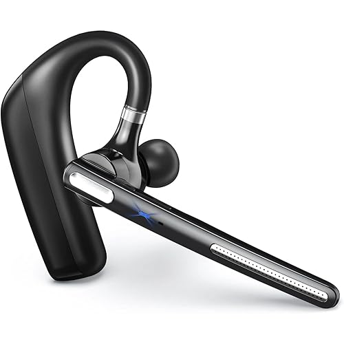 Bypeanis Bluetooth Headset, Wireless V5.4 Bluetooth Earpiece with Dual Noise Cancellation Mic with iPhone and Android, 110H Talktime Hands-Free