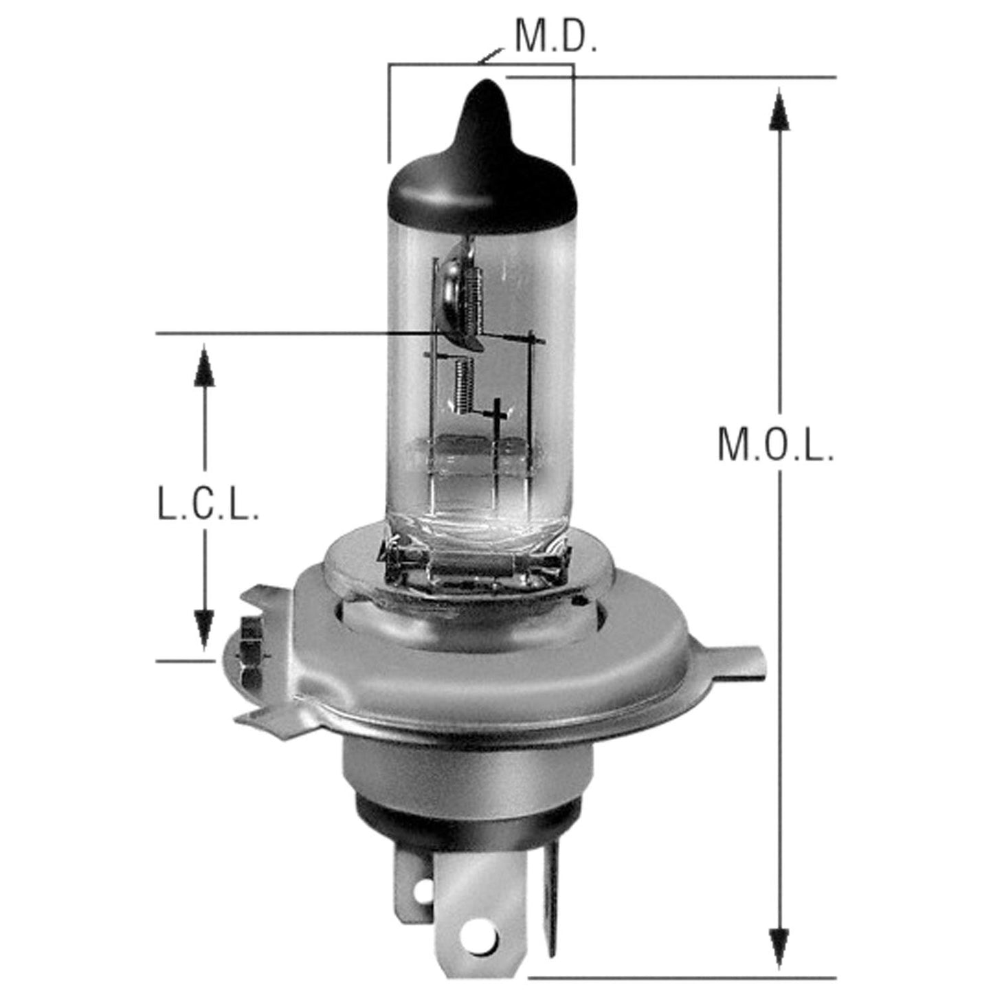 Wagner Lighting BP1213/H4 Multi-Purpose Light Bulb Card of 1