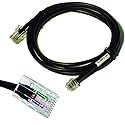 APG Printer Interface Cable | CD-101A | Cable for Cash Drawer to Printer Connection | 1 x RJ-12 Male - 1 x RJ-45 Male | Connects to EPSON and Star