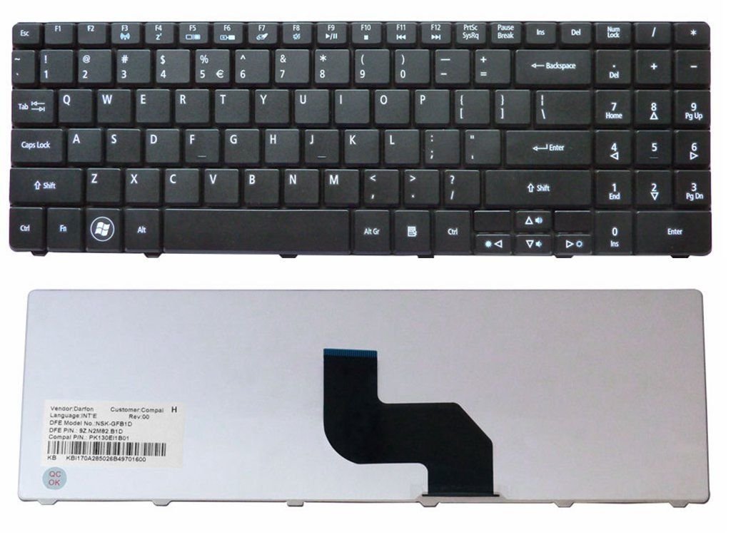New US Black Keyboard Replacement for Acer Aspire 5332 5334 5532 5534 5541 5541G 5241 MP-08G63U4-6981