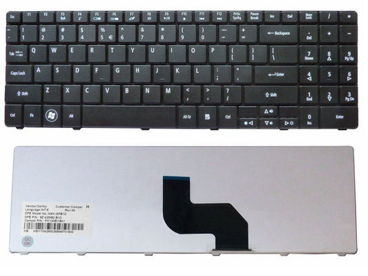 New US Black Laptop English Keyboard Replacement for Acer PK1306R1A32 PK1306R1A00 PK1306R4000 V109902AS1