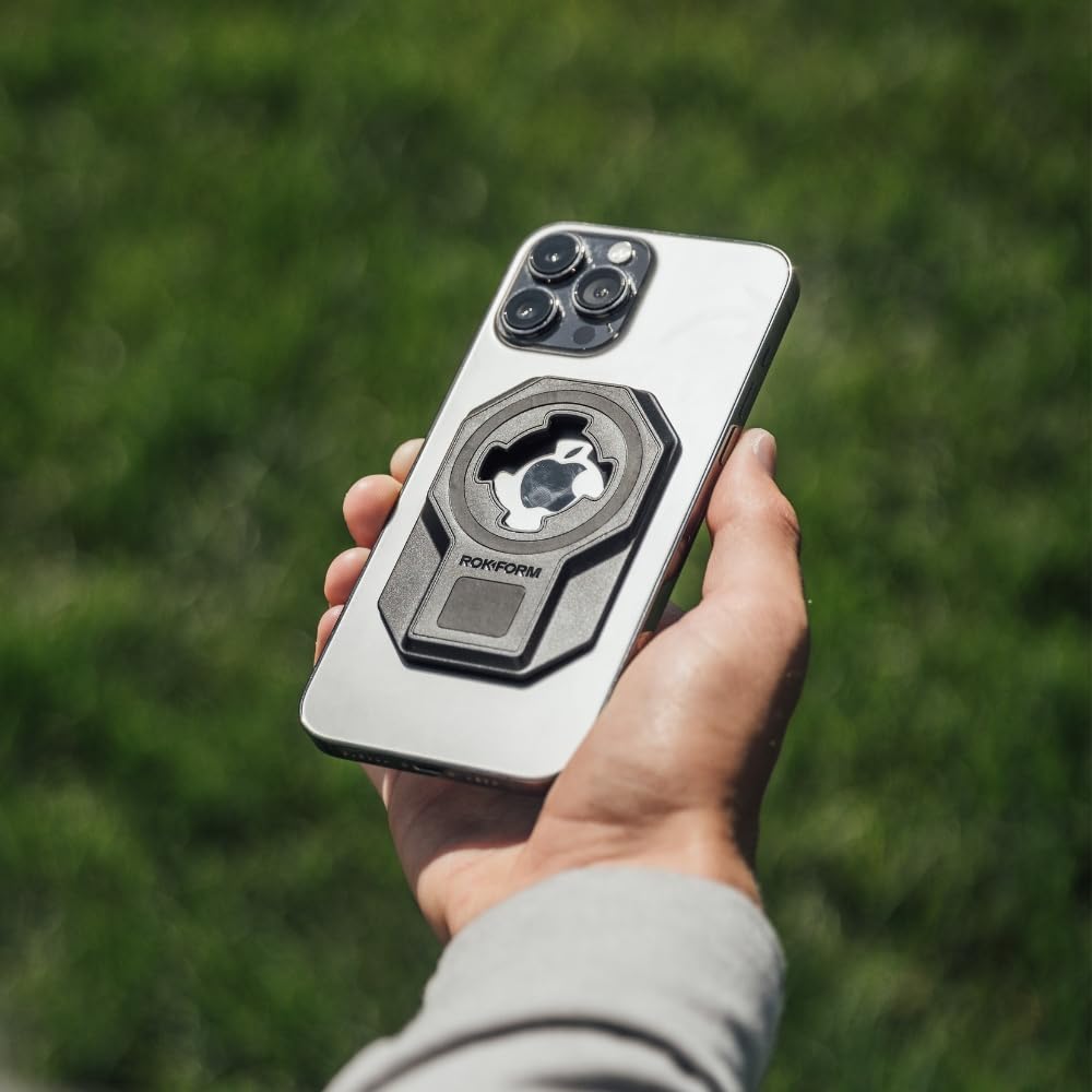 Rokform Universal Adapter, Twist Lock and Mag Safe Compatible, Mounts to Almost Any Smartphone, Phone Case, Tablet, or Flat Surface with 3M VHB