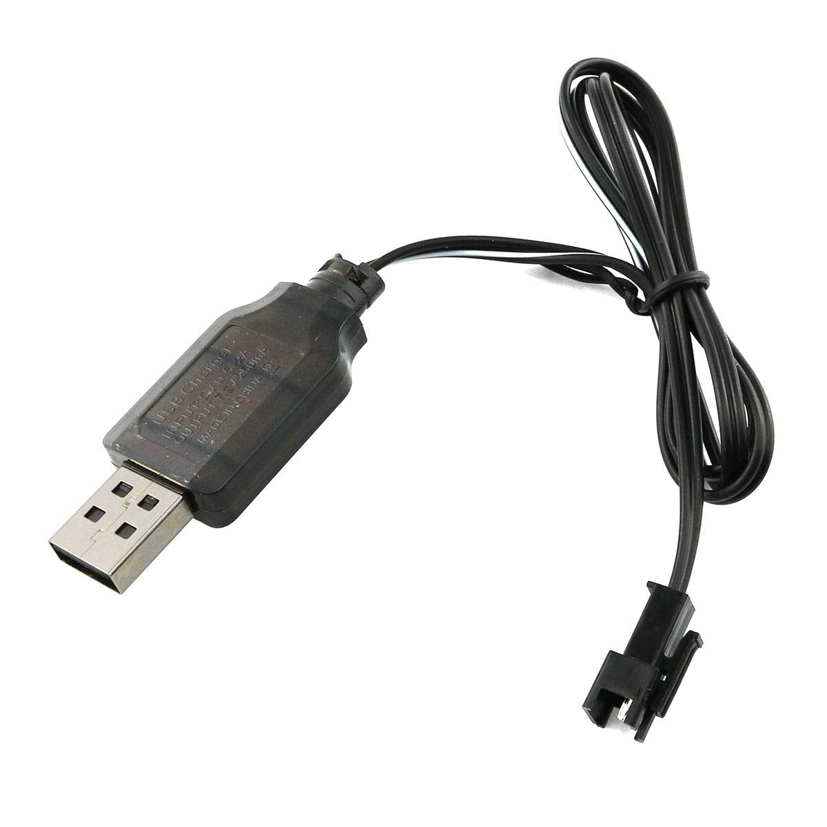 E-outstanding USB Power Charger Cable 7.2V 250mA Output USB Charging Charger Cable with SM 2P Plug for Ni-Cd Ni-MH Battery