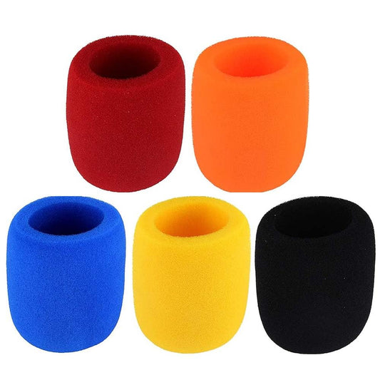 Thick Microphone Cover,Foam Mic Covers Windscreen Suitable for Most Standard Handheld Stage Microphone,Reusable Foam Covers (5 Pack)