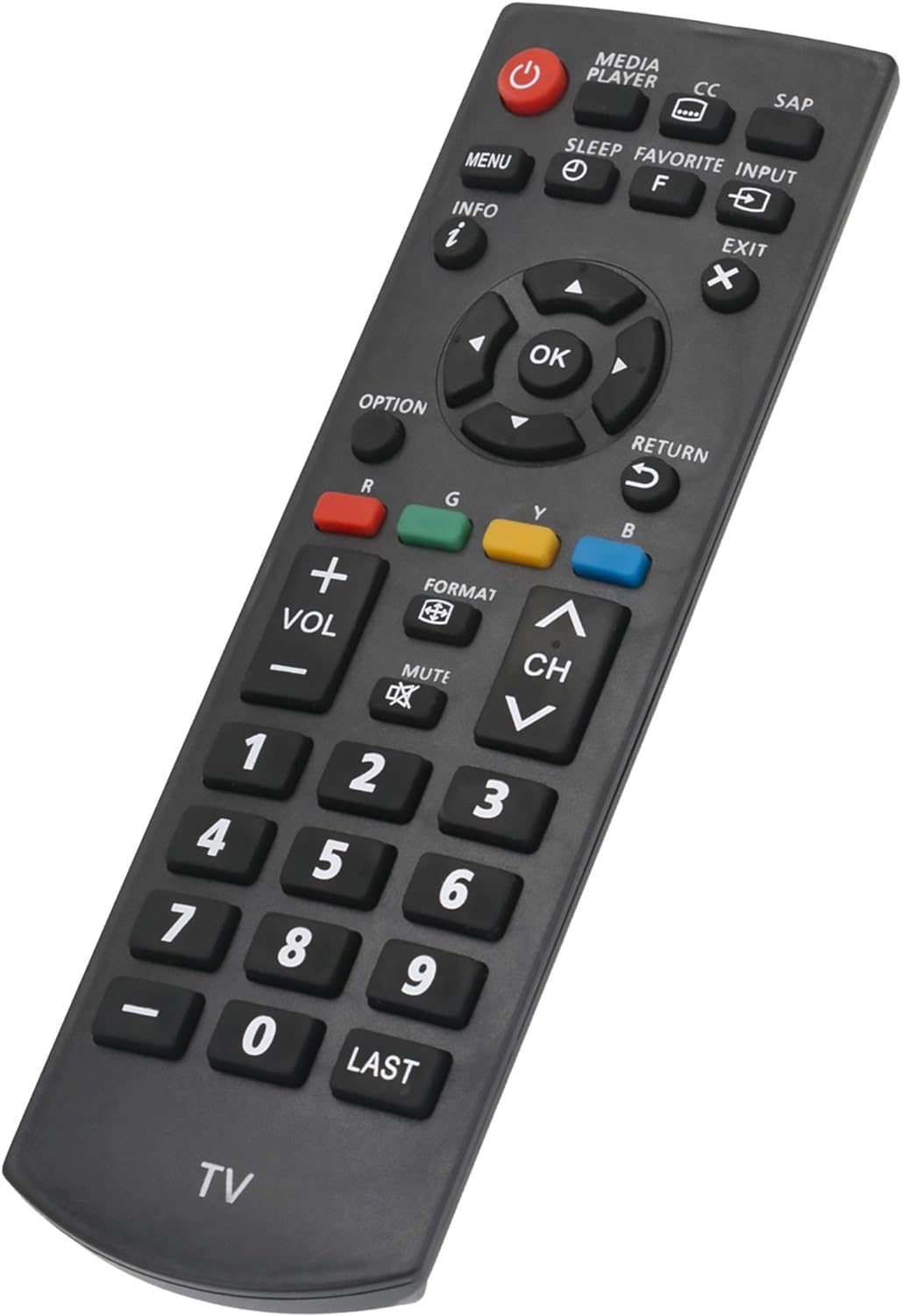 Replacement Remote Control for Panasonic Viera Plasma Smart TV TC-P42X60 TC-39A400U TC-32A400U TC-L32XM6 TC-50A400U TC-P50X60 TH-65LRU60