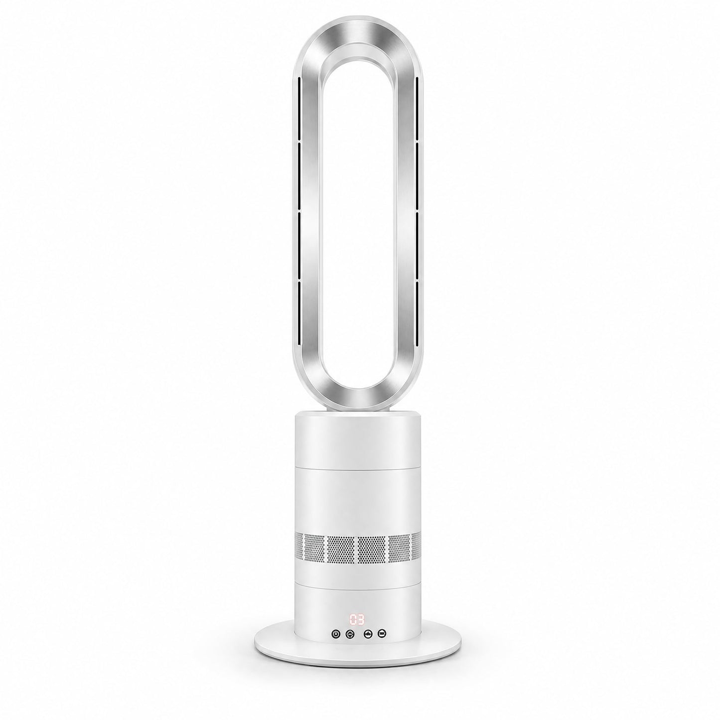 Eduzita TP18Pro Bladeless Tower Fan and Heater Combo, White