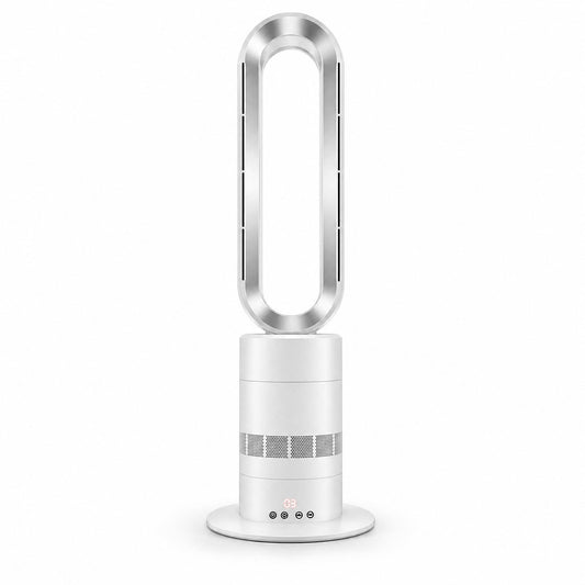 Eduzita TP18Pro Bladeless Tower Fan and Heater Combo, White