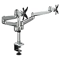 Mount-It! Dual Monitor Desk Mount with Full Motion Swivel Arms | Premium Aluminum Material with Modular Quick Connect Function (MI-43116)