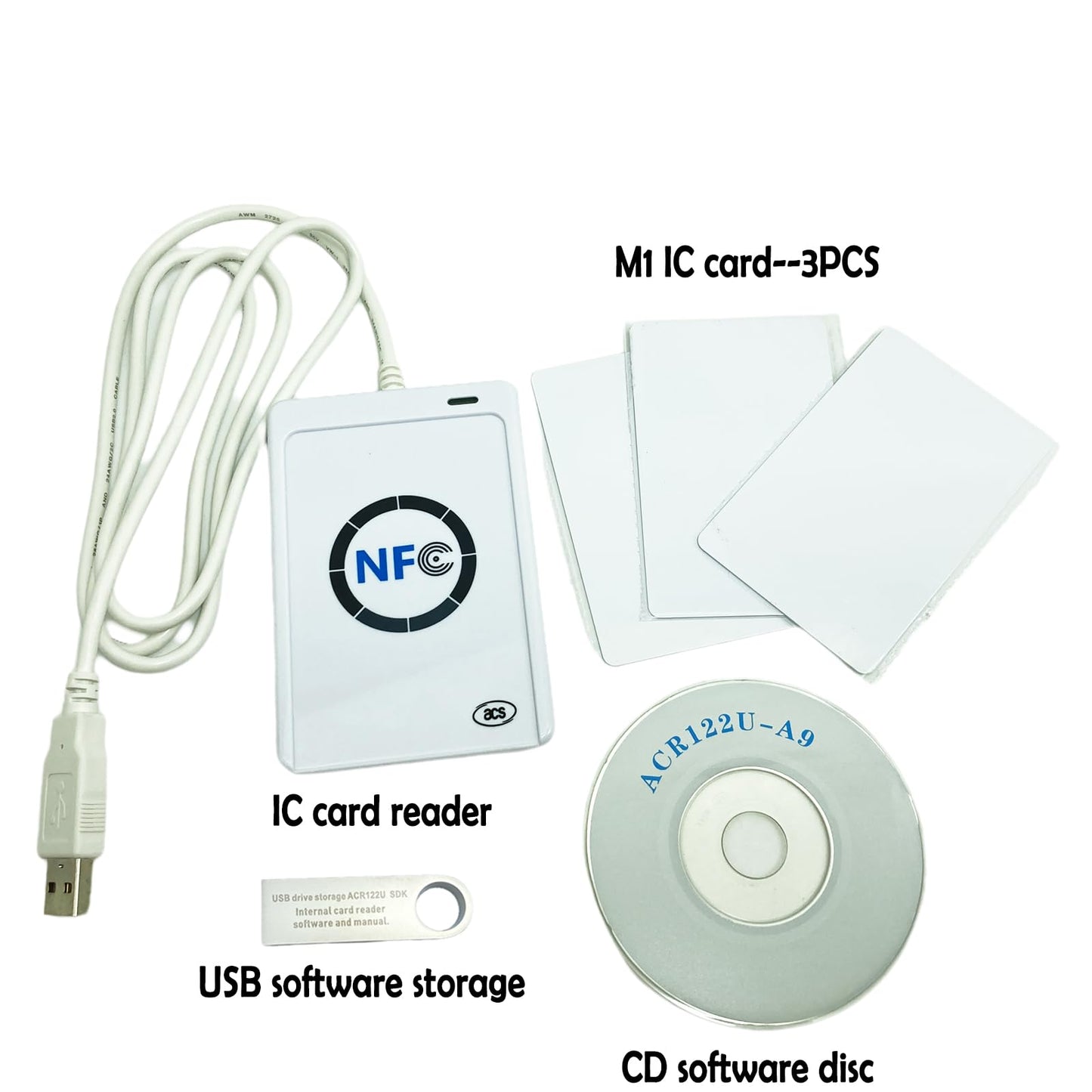 Lianshi NFC ACR122U Contactless IC Card Reader Writer/USB + SDK + IC Card