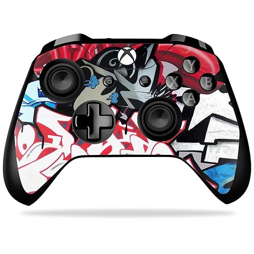 MightySkins Skin Compatible with Microsoft Xbox One X Controller - Graffiti Mash Up | Protective, Durable, and Unique Vinyl wrap Cover | Easy