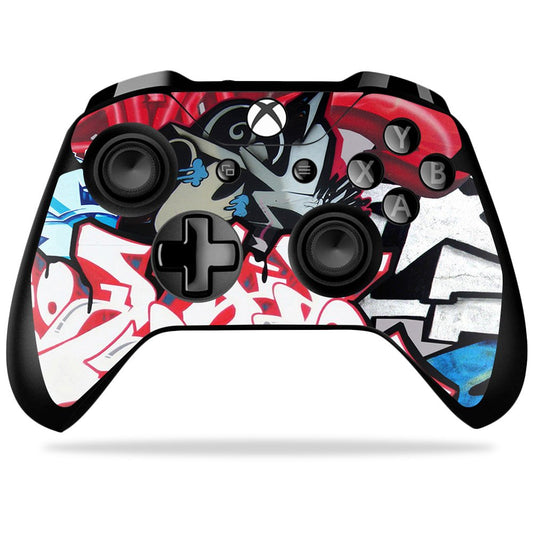 MightySkins Skin Compatible with Microsoft Xbox One X Controller - Graffiti Mash Up | Protective, Durable, and Unique Vinyl wrap Cover | Easy