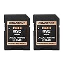 GIGASTONE UHS-II MicroSD to SD Memory Card Adapter, Camera Ultimate UHS-II Adapter 2-Pack