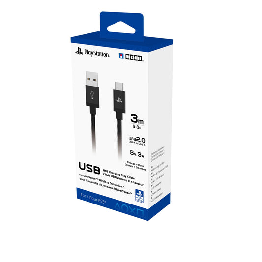 Hori USB Charging Play Cable for PlayStation® 5 - Officially Licensed by Sony