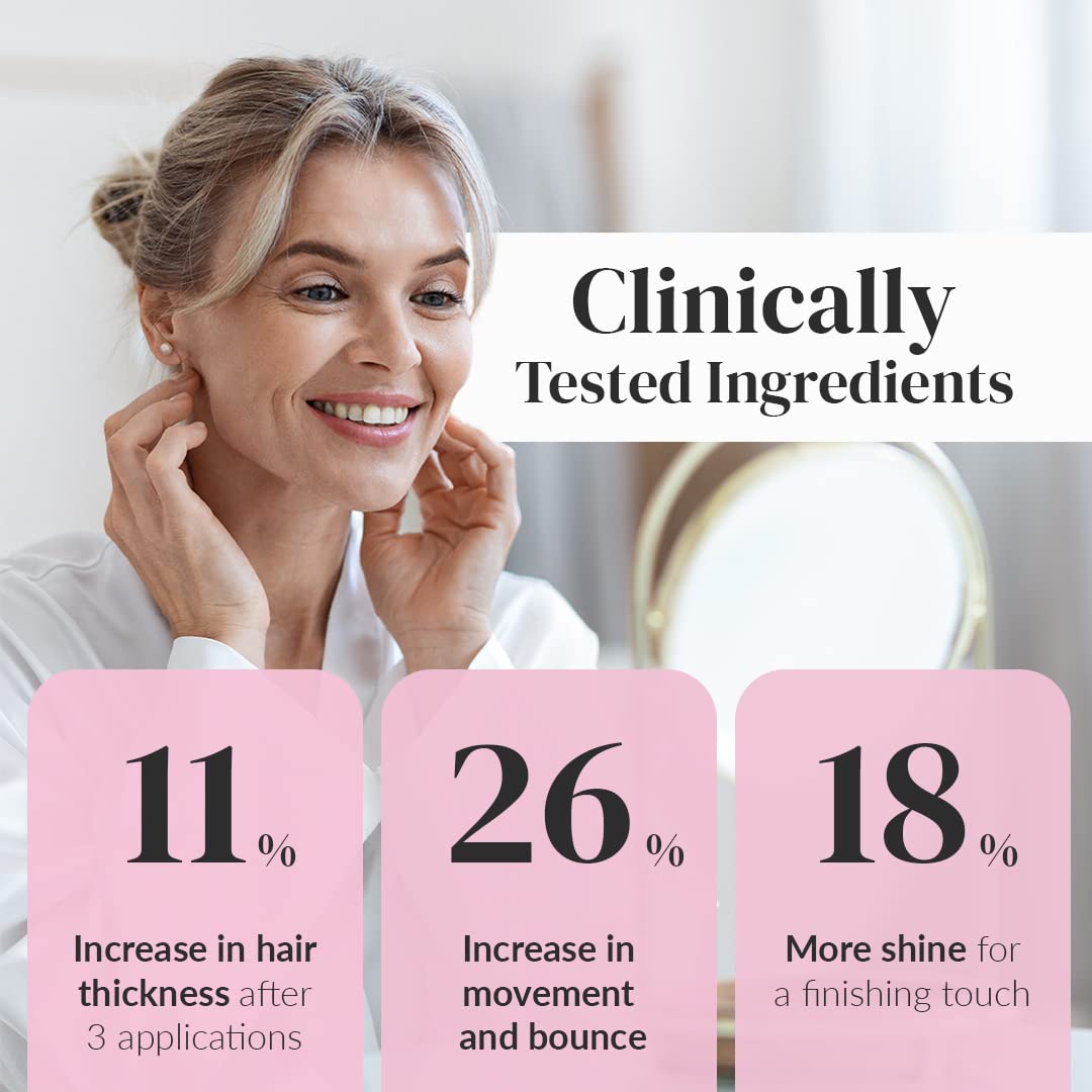 Kerotin Hair Thickening Spray with Keratin – Boosts Volume, Body & Shine for Fine & Thin Hair, Heat Protectant, Repair Mist, Sulfate & Cruelty-Free, Made in USA